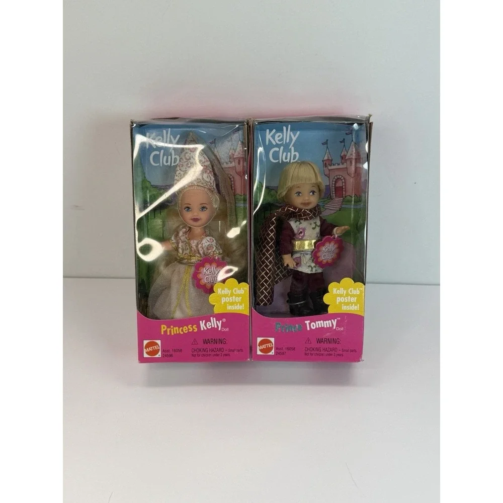 Kelly Club Dolls Princess Kelly Prince Tommy Mattel 1999 Vintage Toys Lot